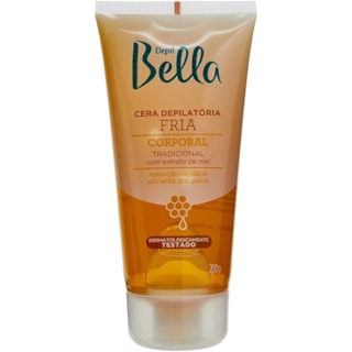 Cera Depilatória Depilbella Fria Corporal Extrato de Mel 200g
