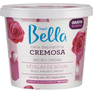 Cera Depilatória Depillbella Pétalas de Rosas 100g