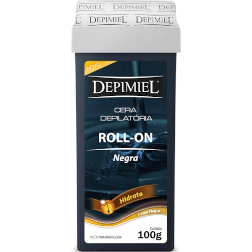 Cera Depilatória Depimiel Roll-On Negra 100g