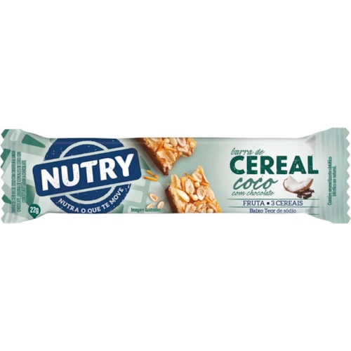 Cereal em Barra Nutry Coco com Chocolate 22g