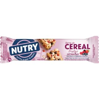 Cereal em Barra Nutry Frutas Vermelhas 22g
