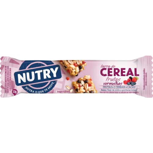 Cereal em Barra Nutry Frutas Vermelhas 22g