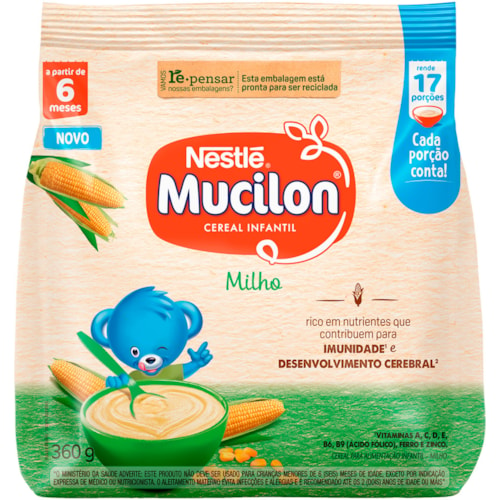 Cereal Infantil Mucilon Sabor Milho Sachê 360g