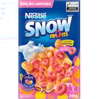 Cereal Matinal Snow Flakes Fruits Sabor Original 240g