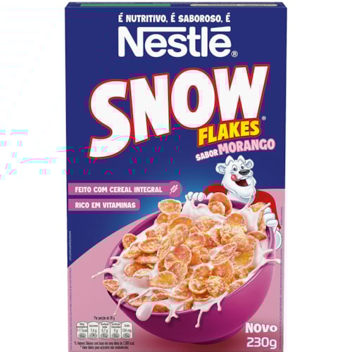 Cereal Matinal Snow Flakes Morango 230g
