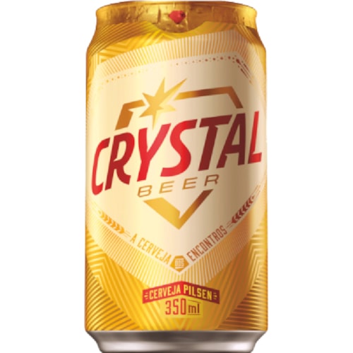 Cerveja Crystal Pilsen Lata 350ml
