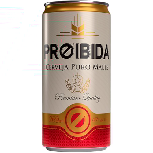 Cerveja Proibida Puro Malte Lata 269ml