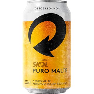 Cerveja Skol Puro Malte Lata 350ml