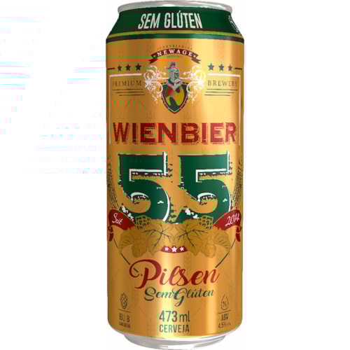 Cerveja Wienbier 55 sem Glúten Lata 473ml