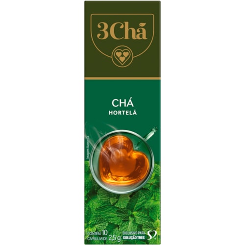 Chá 3 Corações Hortelã Cápsula 10x2,5g