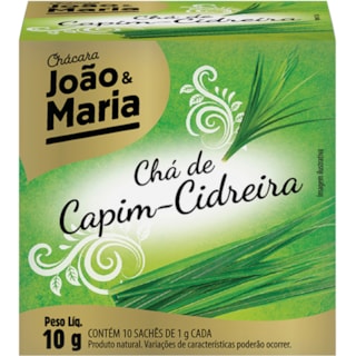 Chá de Capim Cidreira Chácara João e Maria 10g