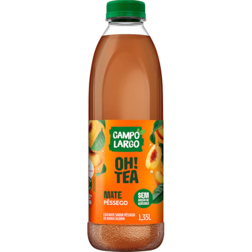 Chá Mate Campo Largo Oh Tea Sabor Pêssego 1,35L