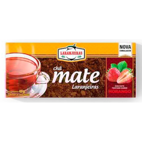 Chá Mate com Morango Laranjeiras 40g
