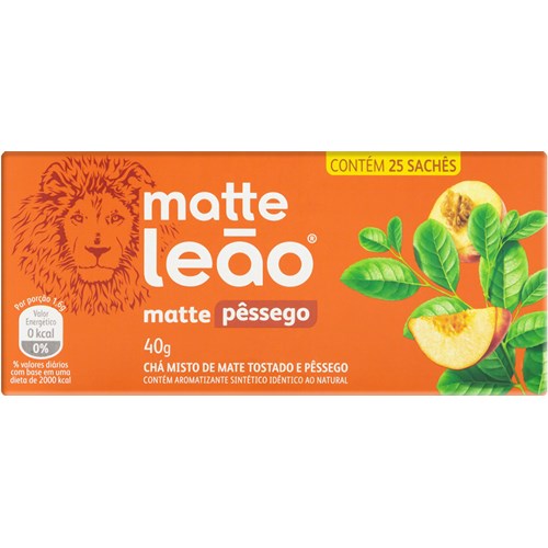 Chá Matte Leão Pêssego 40g