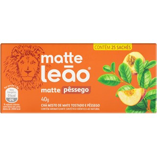 Chá Matte Leão Pêssego 40g