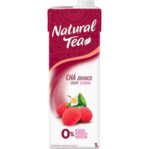 Chá Natural Tea Chá Branco Sabor Lichia 1L