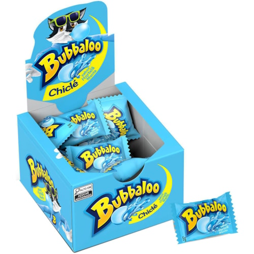 Chiclete Bubbaloo Hortelã Menta 300g 60 Unidades