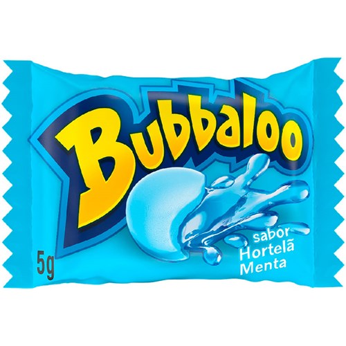 Chiclete Bubbaloo Hortelã Menta 300g 60 Unidades