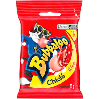 Chiclete Bubbaloo Sabor Morango 50g 10Un