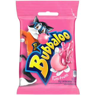 Chiclete Bubbaloo Sabor Tutti Frutti 50g 10Un