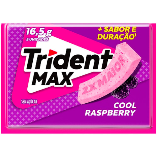 Chiclete Trident Max Cool Raspberry 16,5g