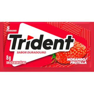 Chiclete Trident Morango 8g