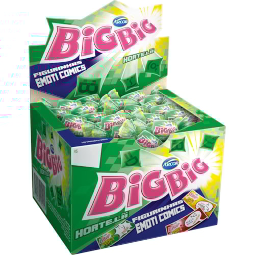Chicletes Big Big Hortelã 350g