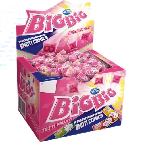 Chicletes Big Big Tutti Frutti 350g