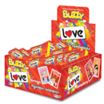 Chicletes Buzzy Love Morango 100 unidades