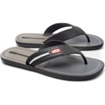 Chinelo Danper Chicago Preto Grafite 37/38