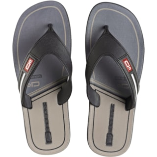 Chinelo Danper Chicago Preto Grafite 39