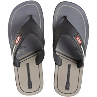 Chinelo Danper Chicago Preto Grafite 40