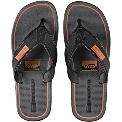 Chinelo Danper Moscou Preto Areia 39