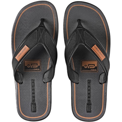 Chinelo Danper Moscou Preto Areia 42
