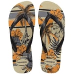 Chinelo Havaianas Ahola tamanho 37/38 Areia e Preto