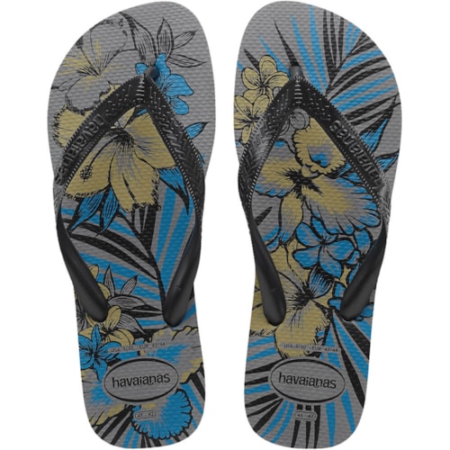 Chinelo Havaianas Aloha Cinza Aço 45/46