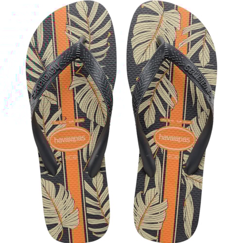 Chinelo Havaianas Aloha Novo Grafite 39/40