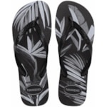 Chinelo Havaianas Aloha Preto e Cinza 37/38