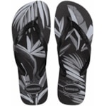 Chinelo Havaianas Aloha Preto e Cinza 39/40