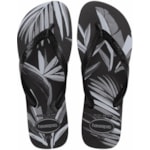 Chinelo Havaianas Aloha Preto e Cinza 43/44