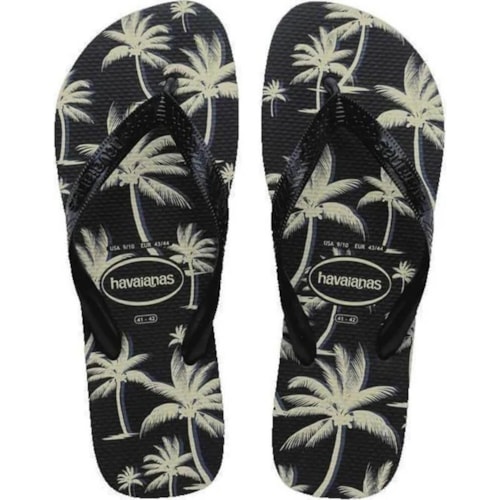Chinelo Havaianas Aloha Preto/Preto/Branco 37/38