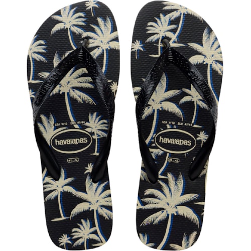 Chinelo Havaianas Aloha Preto/Preto/Branco 41/42