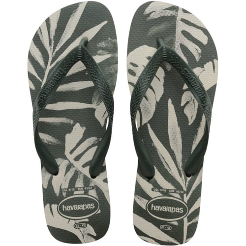 Chinelo Havaianas Aloha Verde Oliva/Verde 45/46