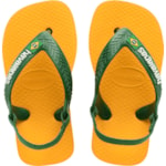 Chinelo Havaianas baby Brasil Logo Amarelo 19