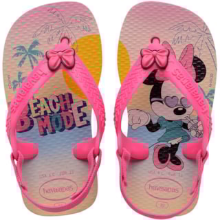 Chinelo Havaianas Baby Disney Classics Rosa 22