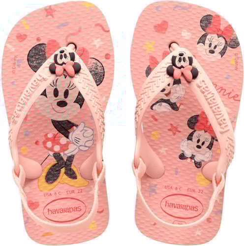 Chinelo Havaianas Baby Disney Rosa 21