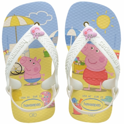 Chinelo Havaianas Baby Peppa Pig Buttercream 17/18