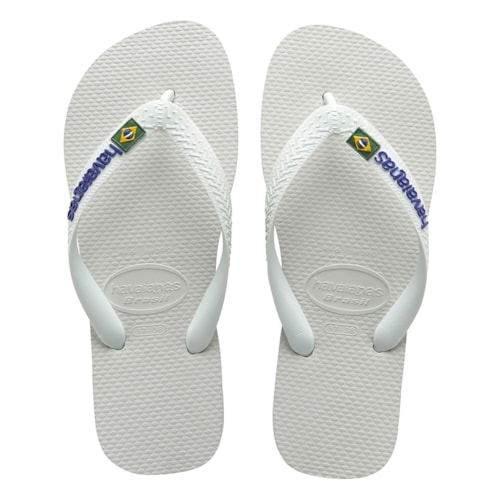 Chinelo Havaianas Brasil Azul Branco 43/44