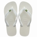 Chinelo Havaianas Brasil Azul com Branco 37/38