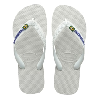 Chinelo Havaianas Brasil Branco 45/46